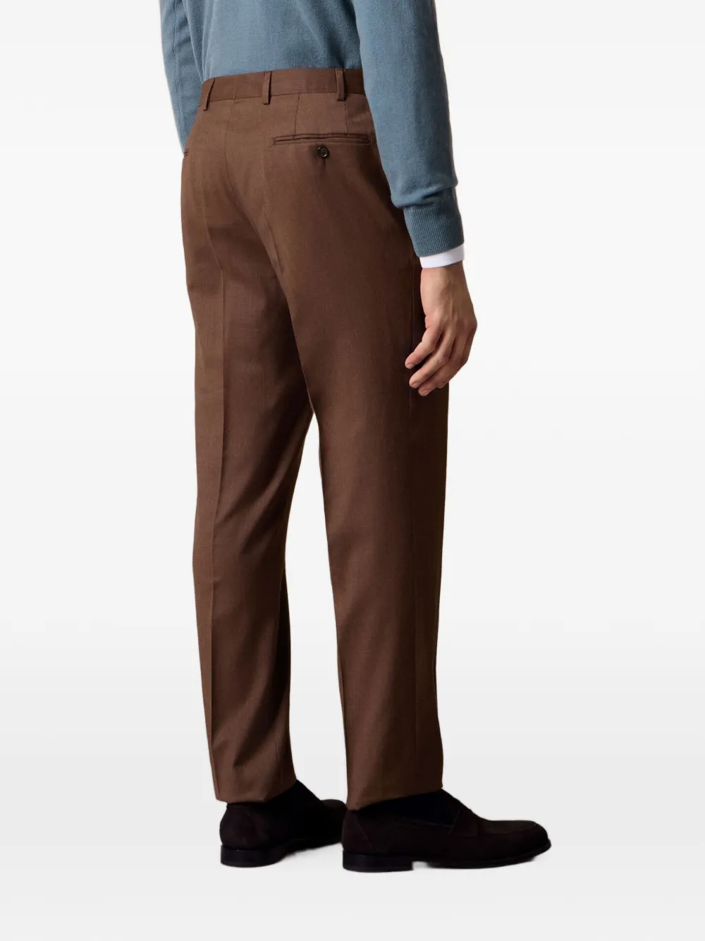 Brooks Brothers Broek van scheerwol Bruin