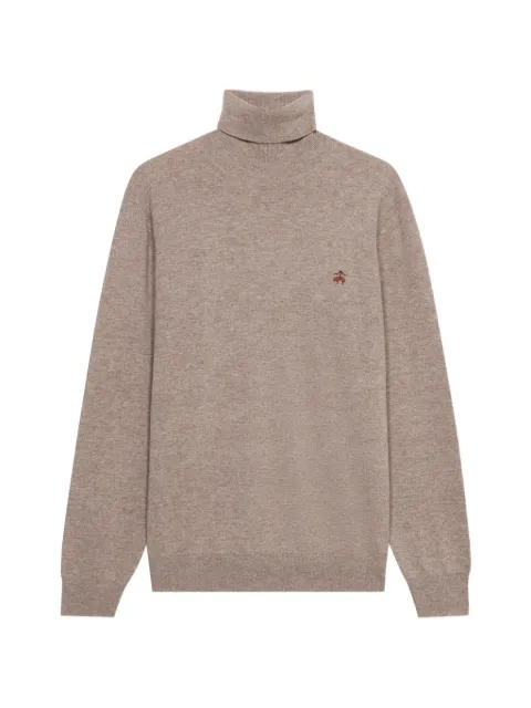 Brooks Brothers lambswool logo-embroidered sweater