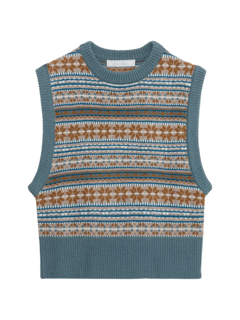 Brooks Brothers lambswool knit vest - Blu