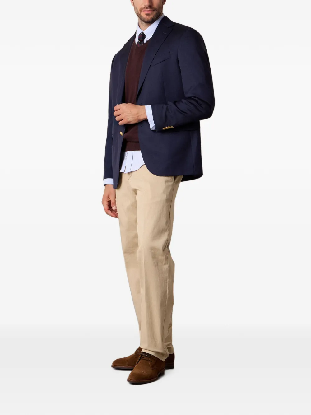 Brooks Brothers Gestreept overhemd Blauw