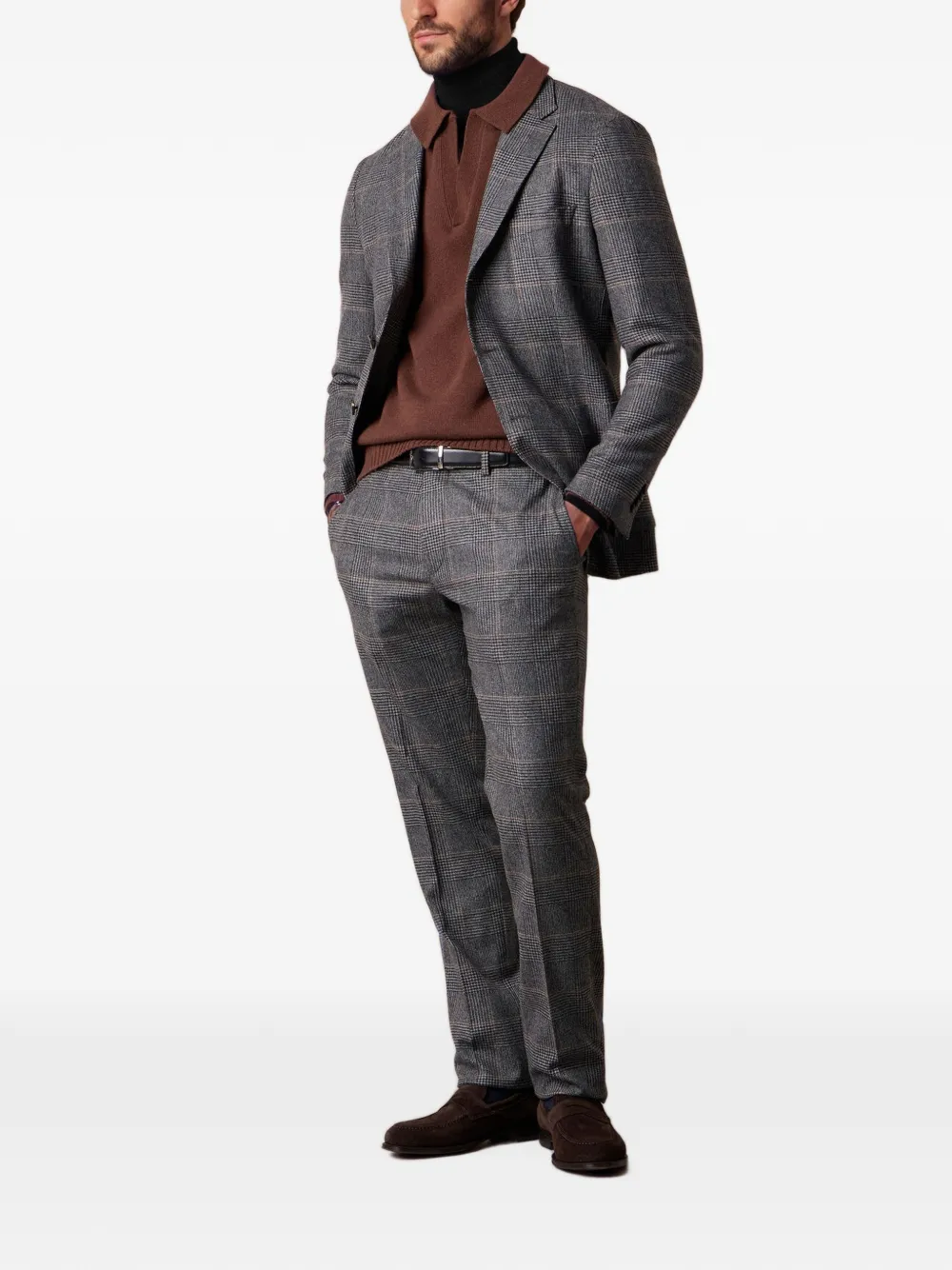 Brooks Brothers merino wool turtleneck sweater Zwart