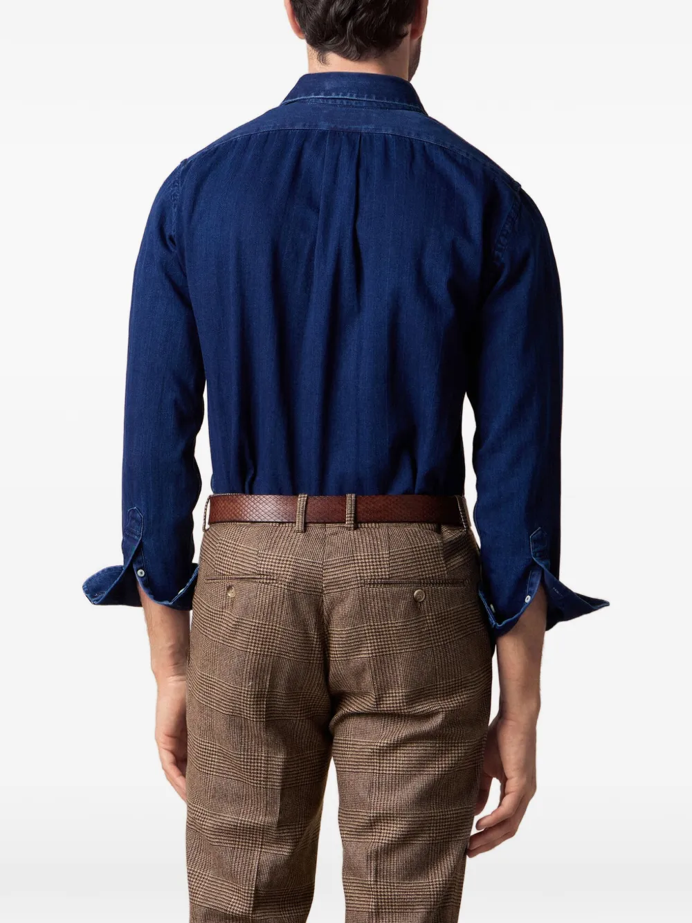 Brooks Brothers Denim overhemd Blauw