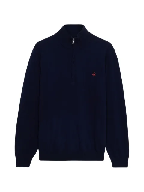 Brooks Brothers half-zip mock-neck sweater