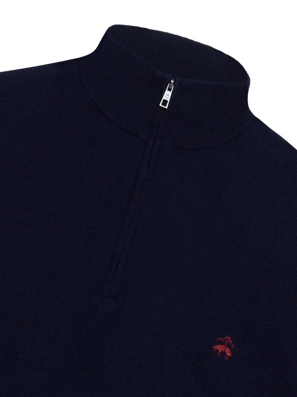 Brooks Brothers Trui met halve rits en opstaande hals Blauw