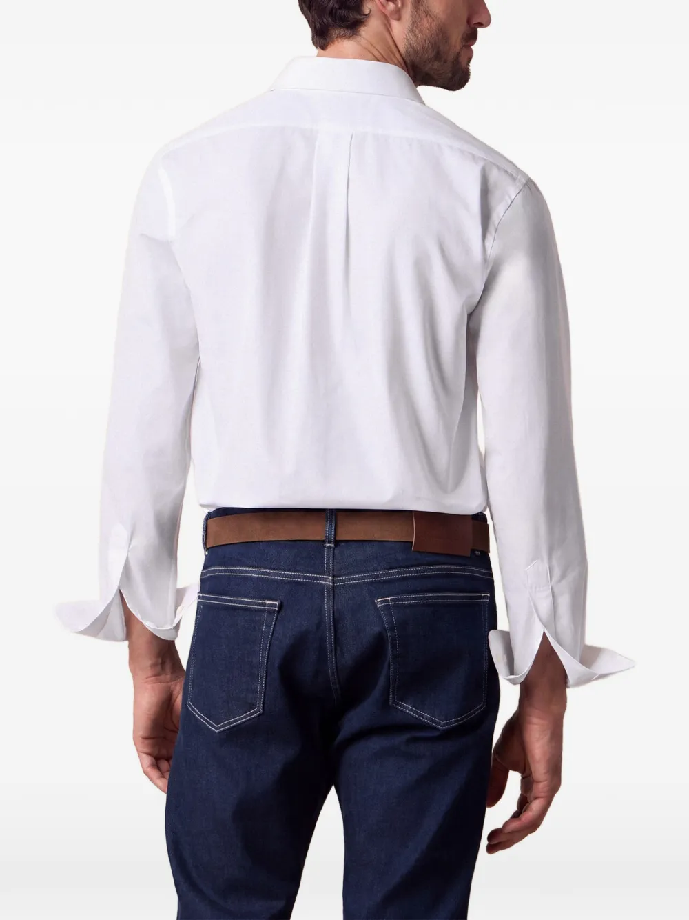 Brooks Brothers Getailleerd overhemd Wit