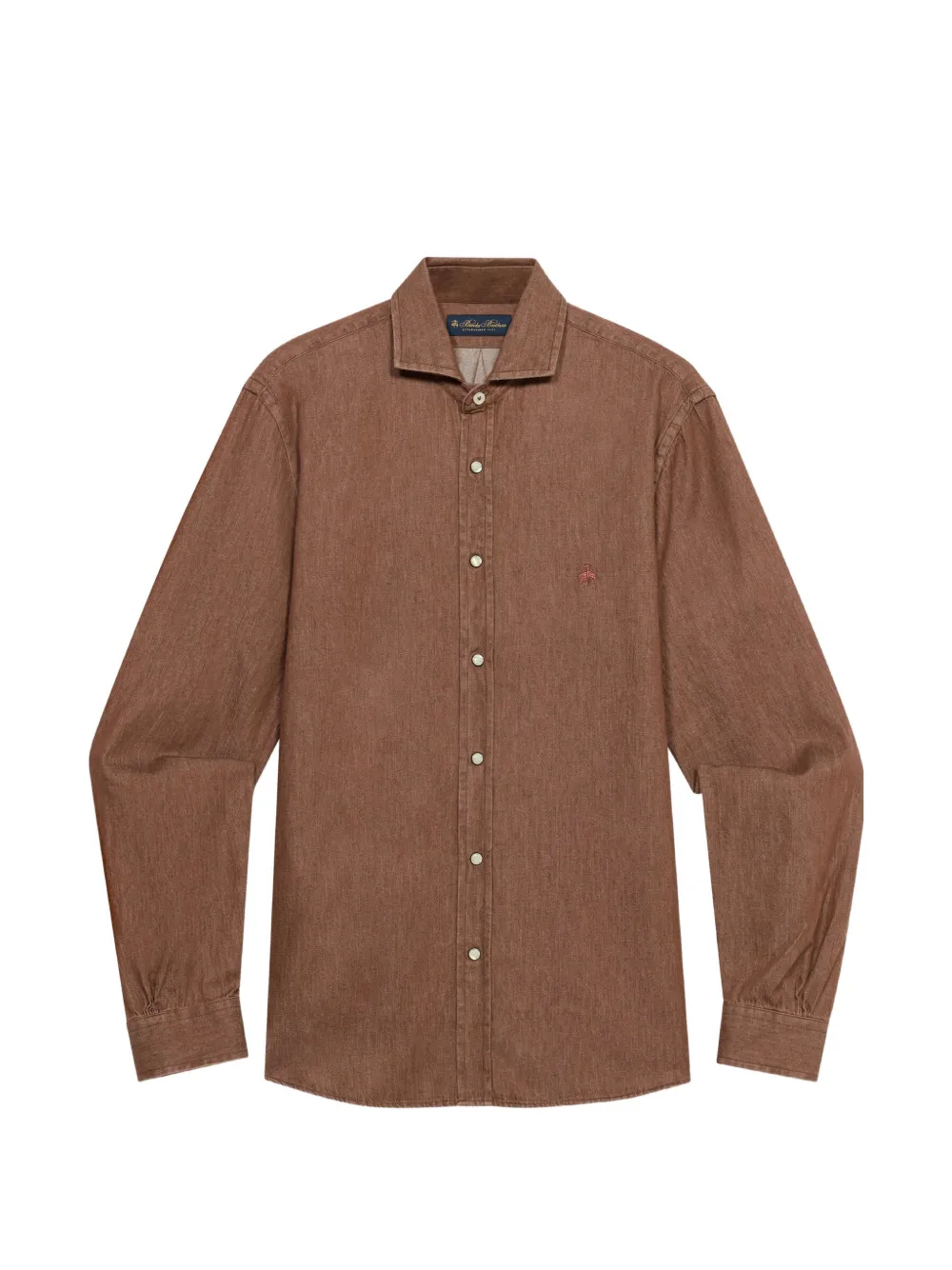 Brooks Brothers slim-fit denim shirt - Marrone