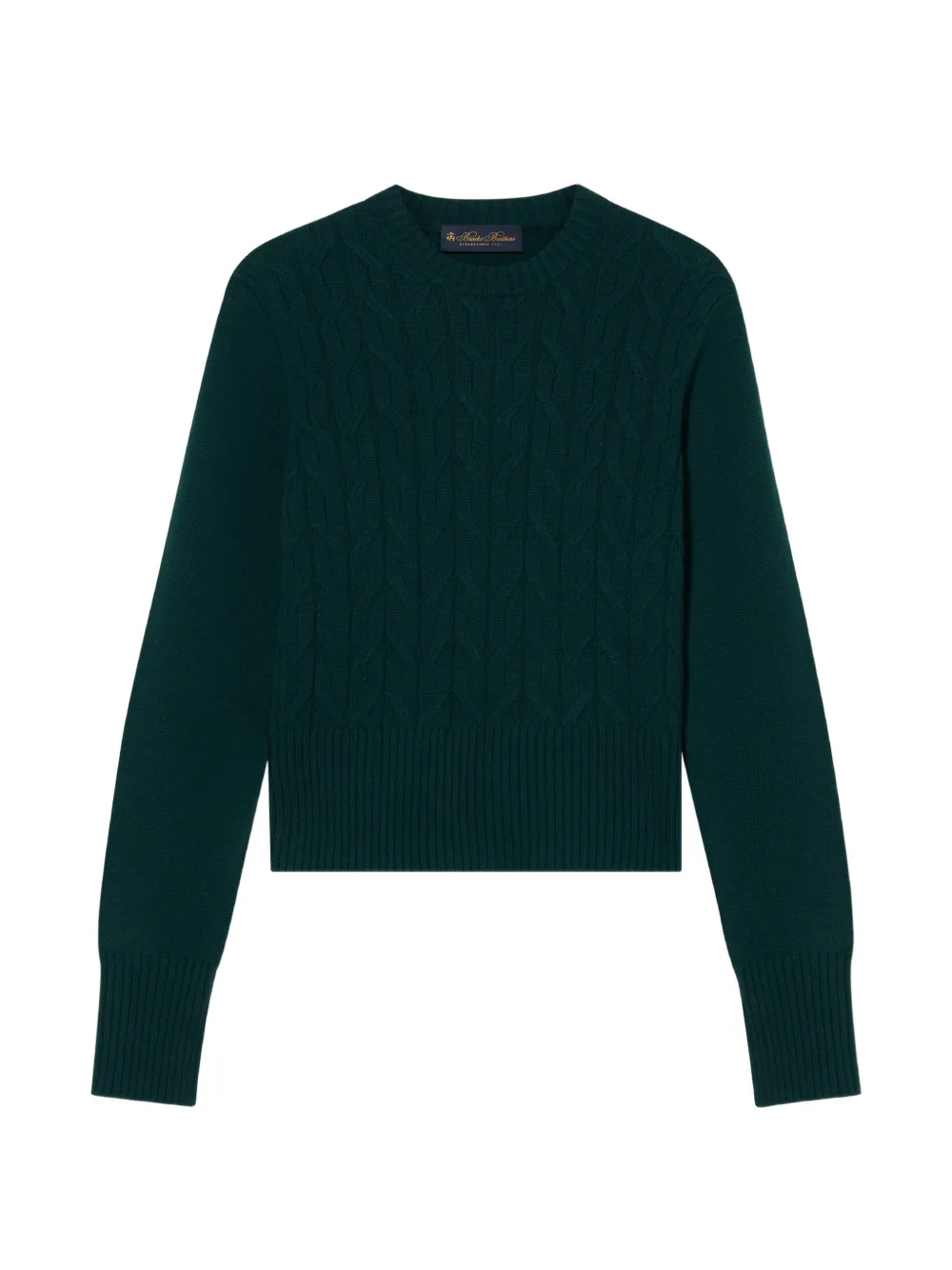 Brooks Brothers Kabelgebreide trui Groen