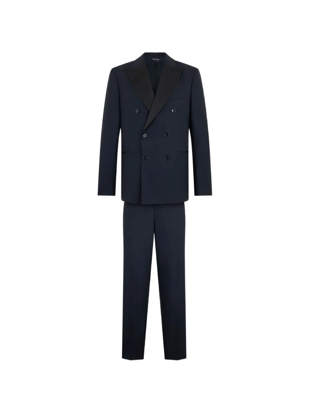 Brooks Brothers virgin wool double-breasted suit - Blu