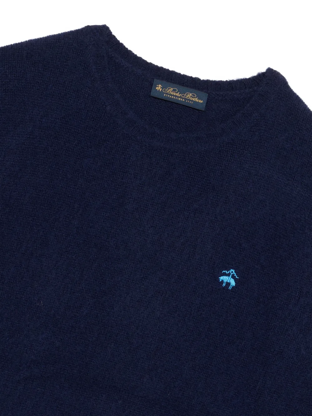 Brooks Brothers Trui met geborduurd logo Blauw