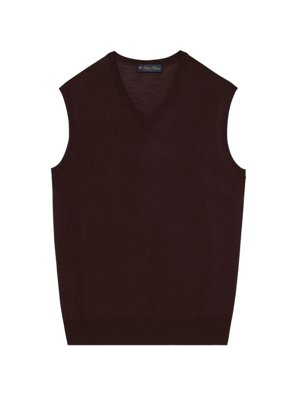 Brooks Brothers gilet sans manches à col v - Marron Brooks Brothers gilet sans manches à col v - Marron