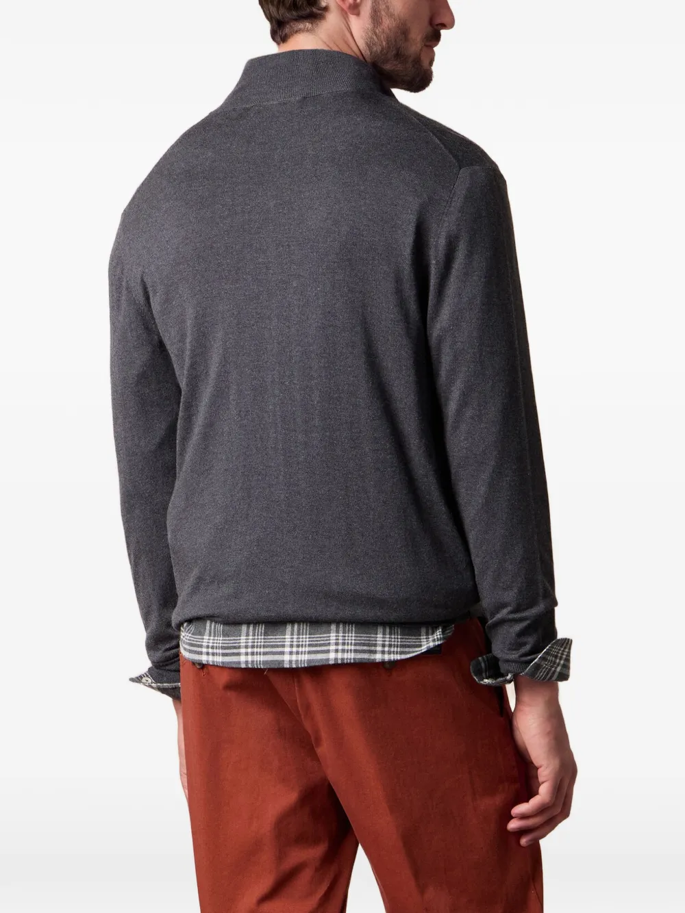 Brooks Brothers Vest met col Grijs