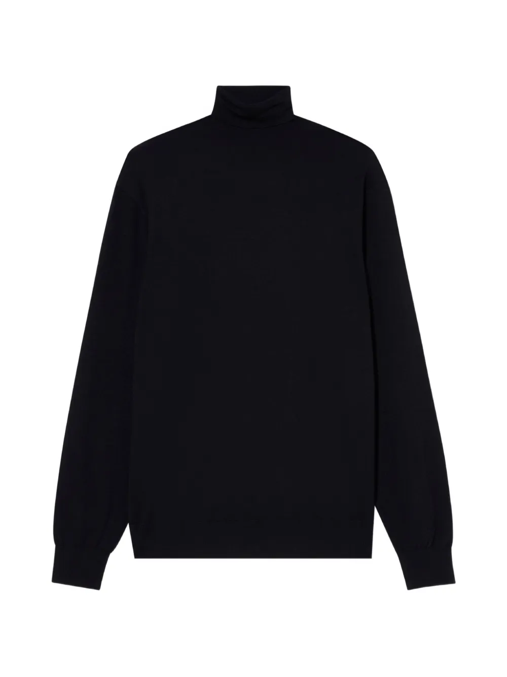 Brooks Brothers ribbed-trim turtleneck sweater Blauw