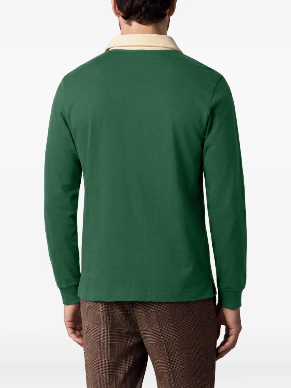Brooks Brothers corduroy-collar Rugby polo shirt Groen