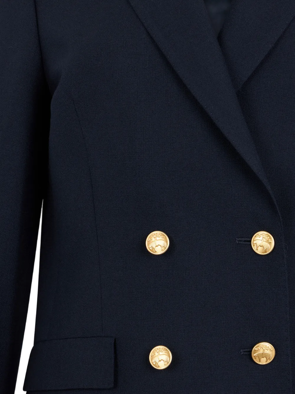 Brooks Brothers Blazer met dubbele rij knopen Blauw