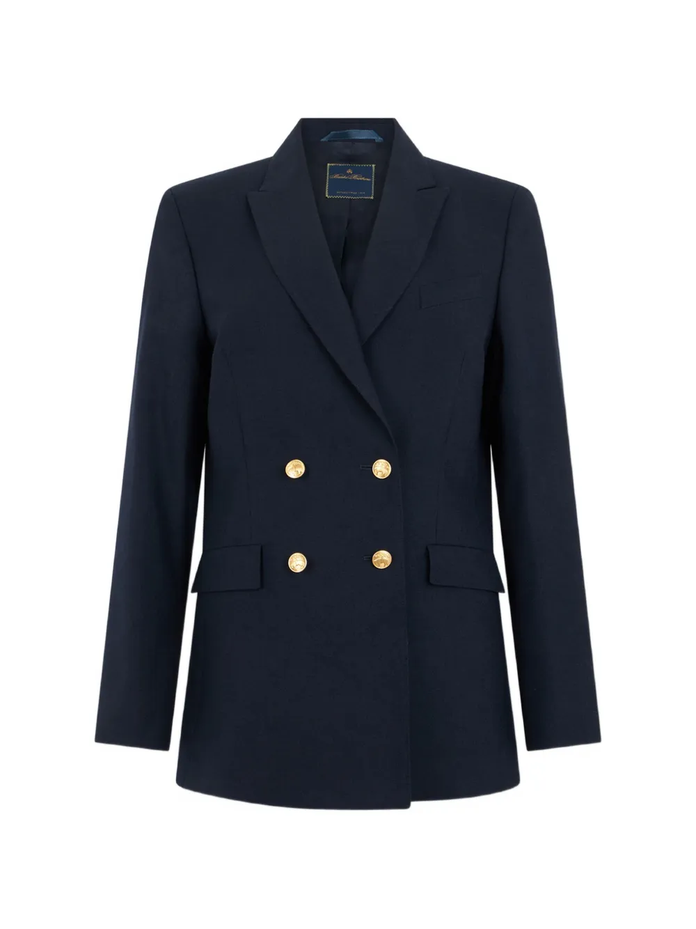 Brooks Brothers double-breasted virgin wool blazer - Blu