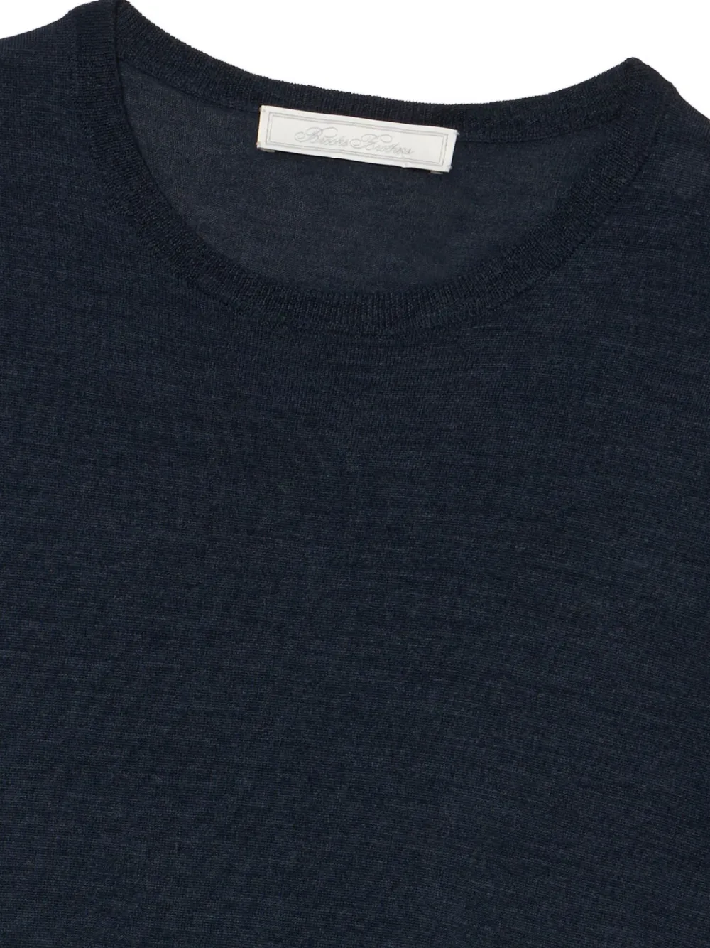 Brooks Brothers Gebreide trui met korte mouwen en diamant Blauw