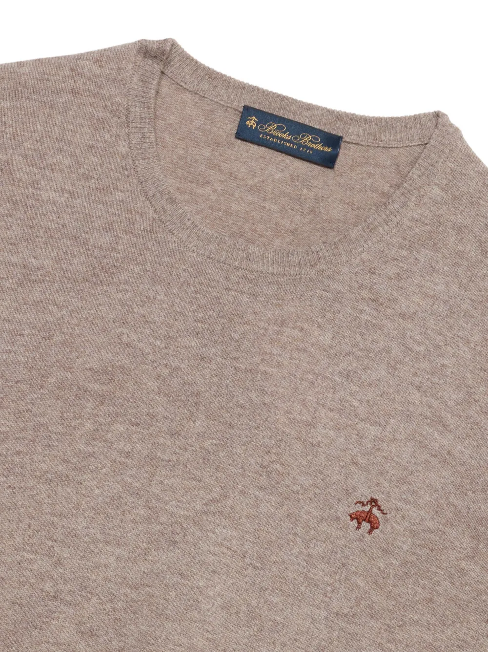 Brooks Brothers Trui met geborduurd logo Bruin