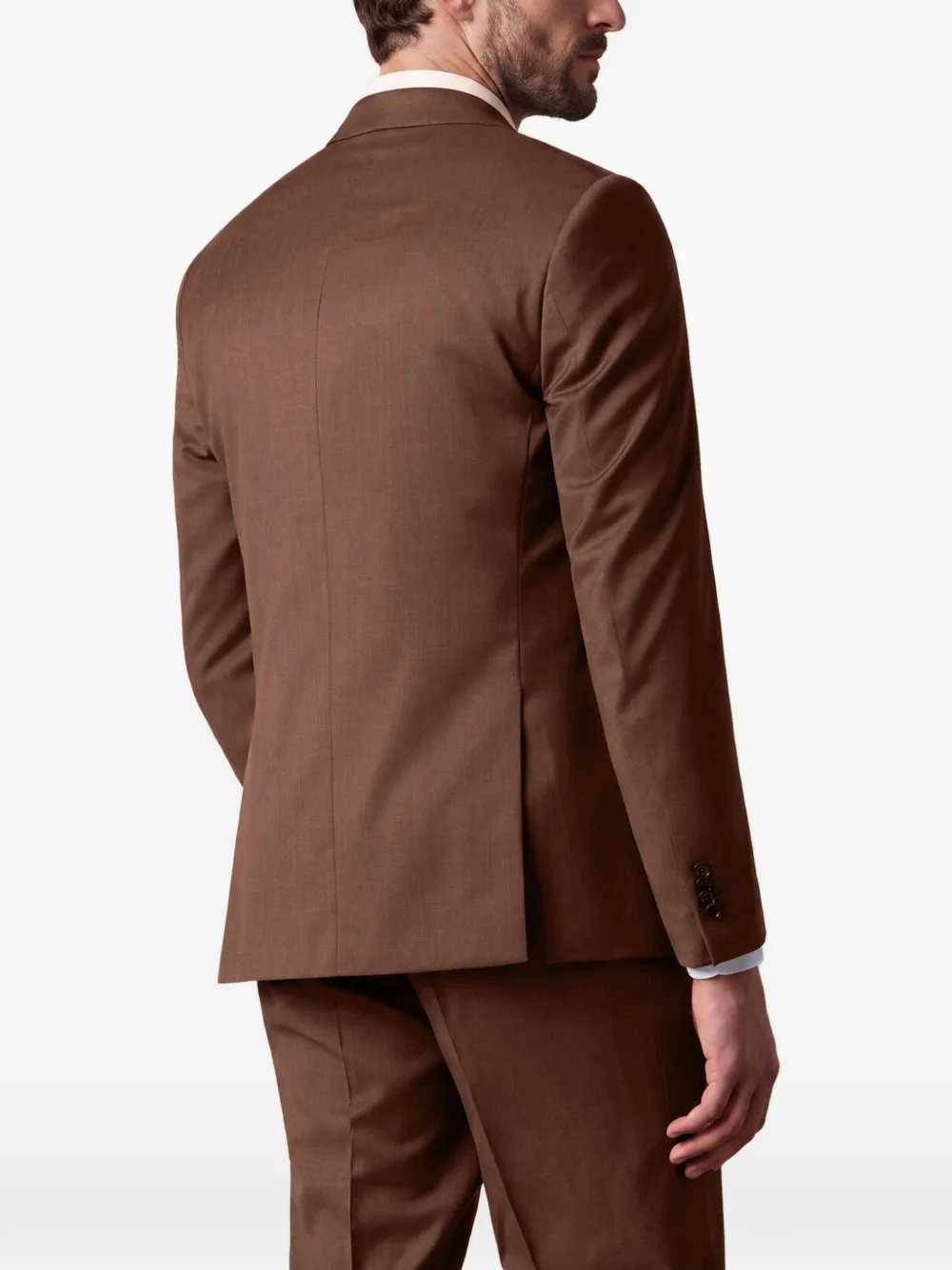 Brooks Brothers Blazer met dubbele rij knopen Bruin