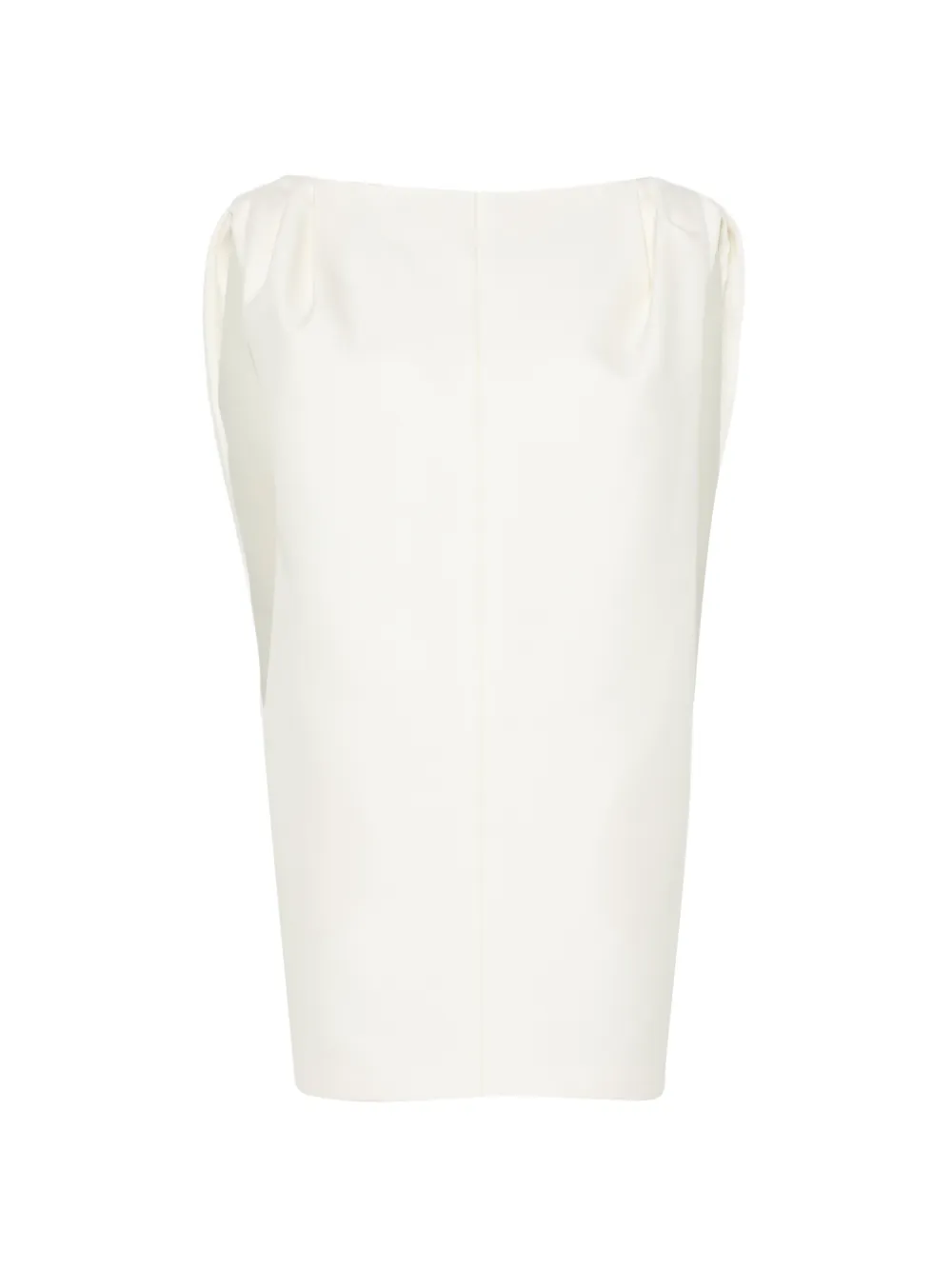 Balenciaga short sack dress in ivory Wit