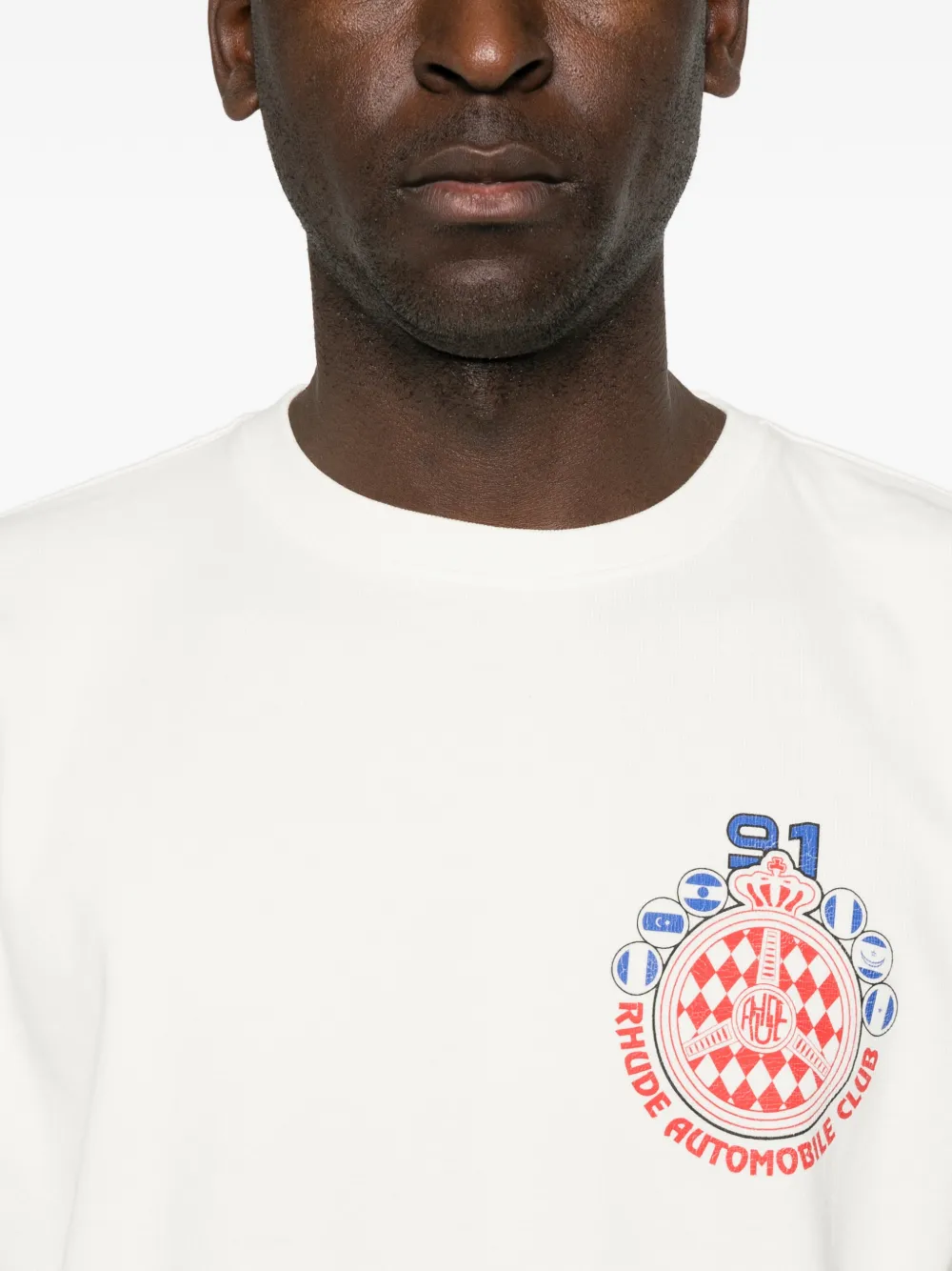 RHUDE T-shirt met grafische print Beige