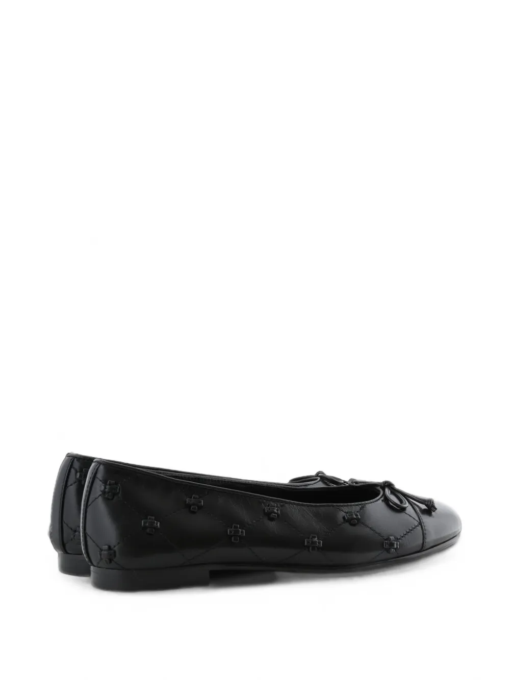 Tory Burch Bunny ballerina's met geknoopt detail Zwart