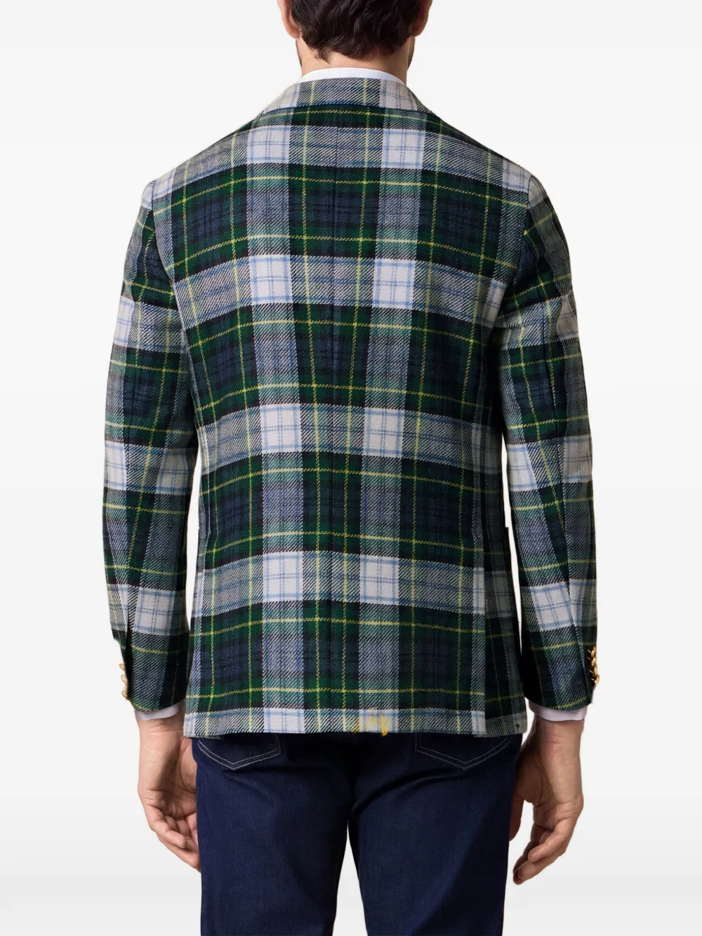 Brooks Brothers Blazer met tartan-ruit Groen