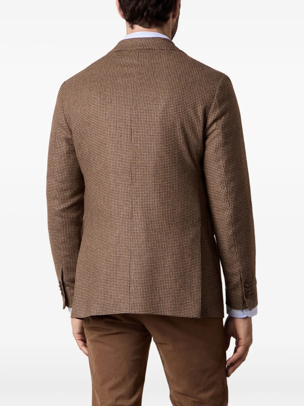 Brooks Brothers Blazer met enkele rij knopen Bruin