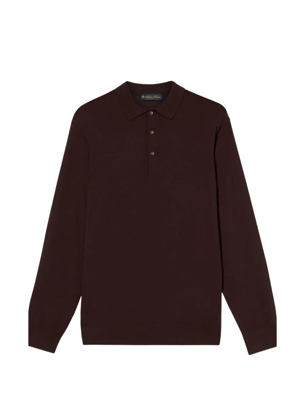 Brooks Brothers wool knit polo shirt - Marrone
