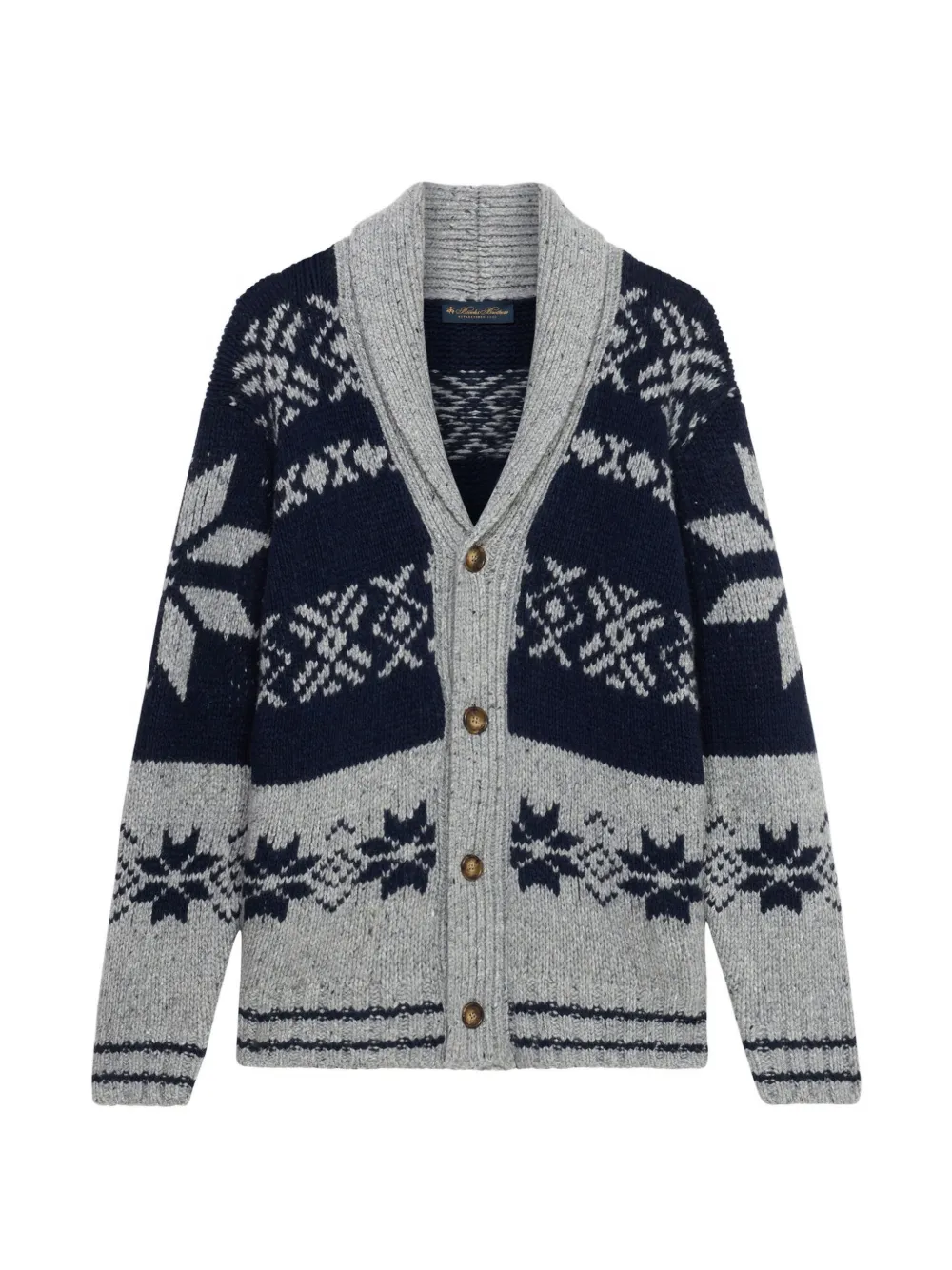 Brooks Brothers shawl-collar cardigan - Grigio