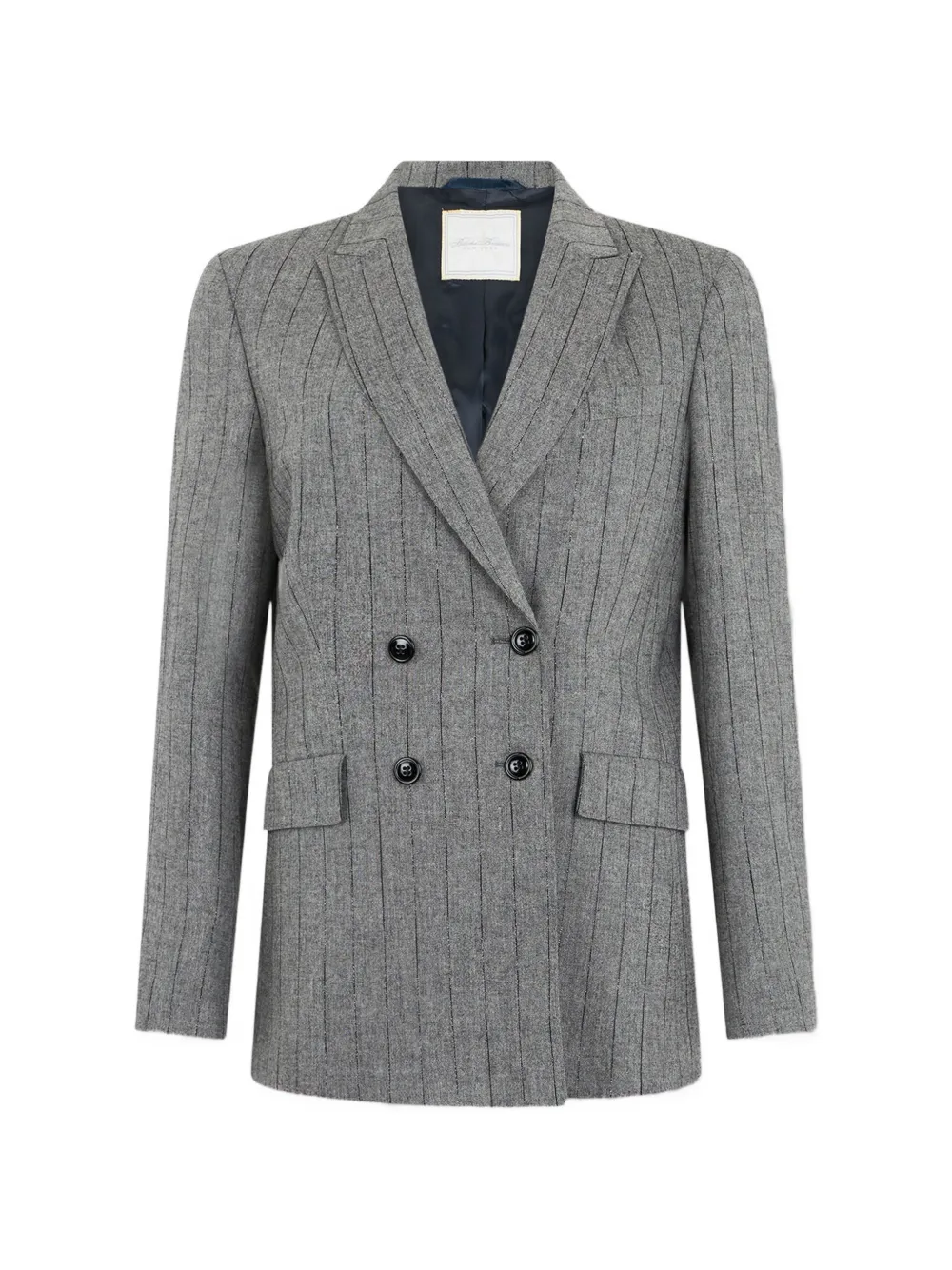 Brooks Brothers double-breasted pinstripe blazer - Grigio