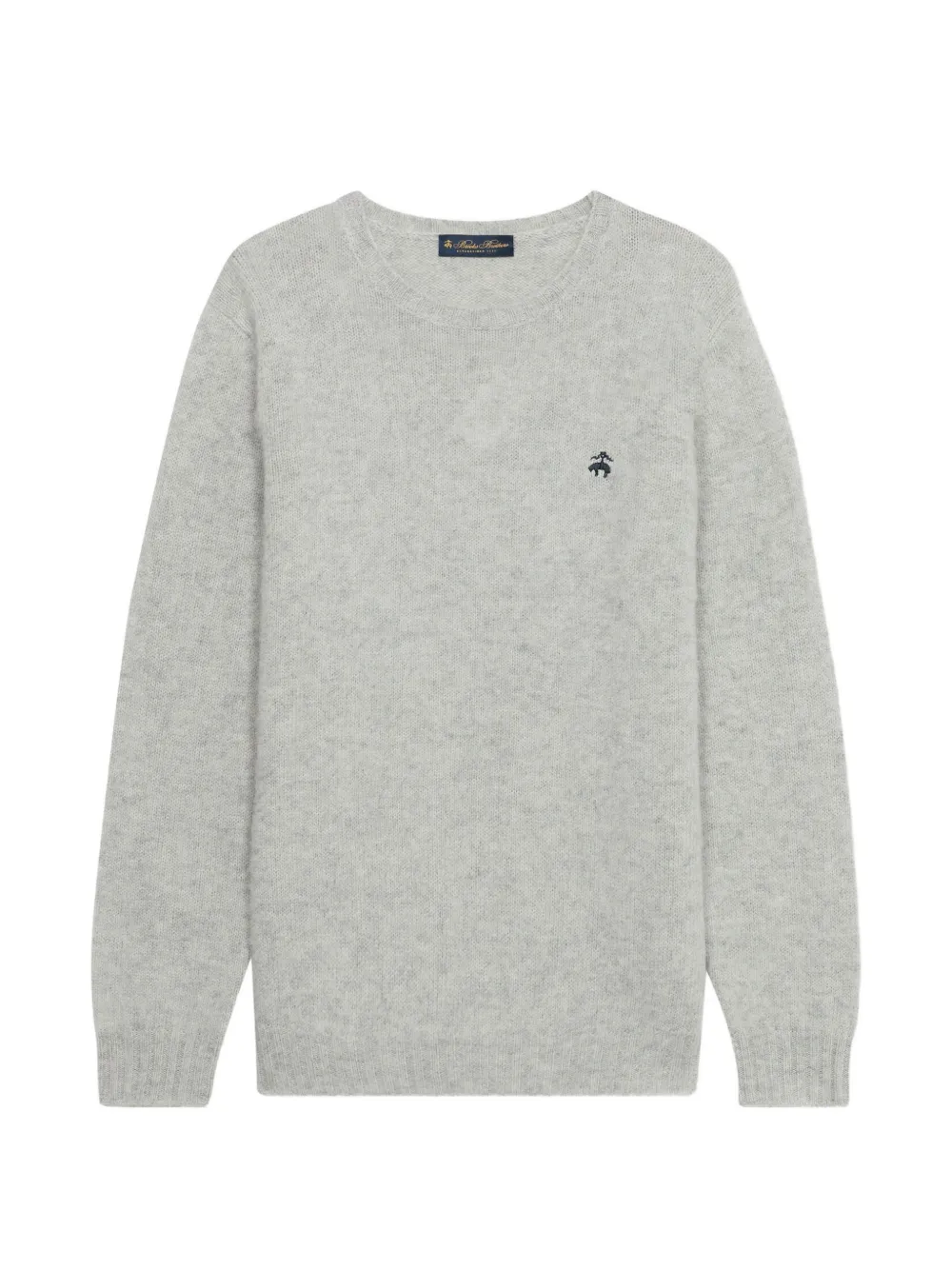 Brooks Brothers Maglione in lana con logo - Grigio