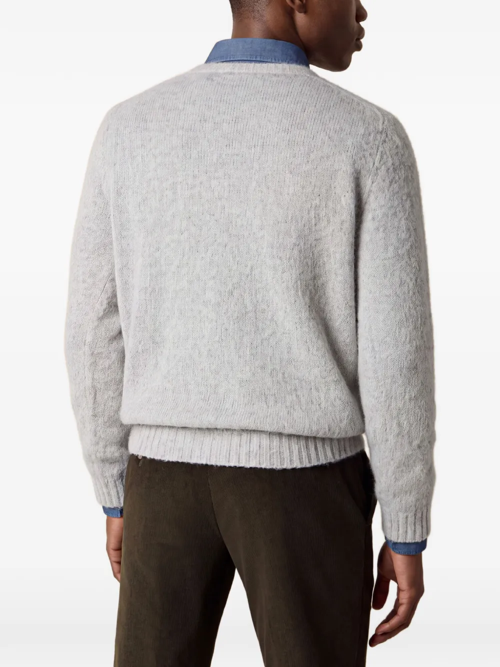 Brooks Brothers Trui met geborduurd logo Grijs