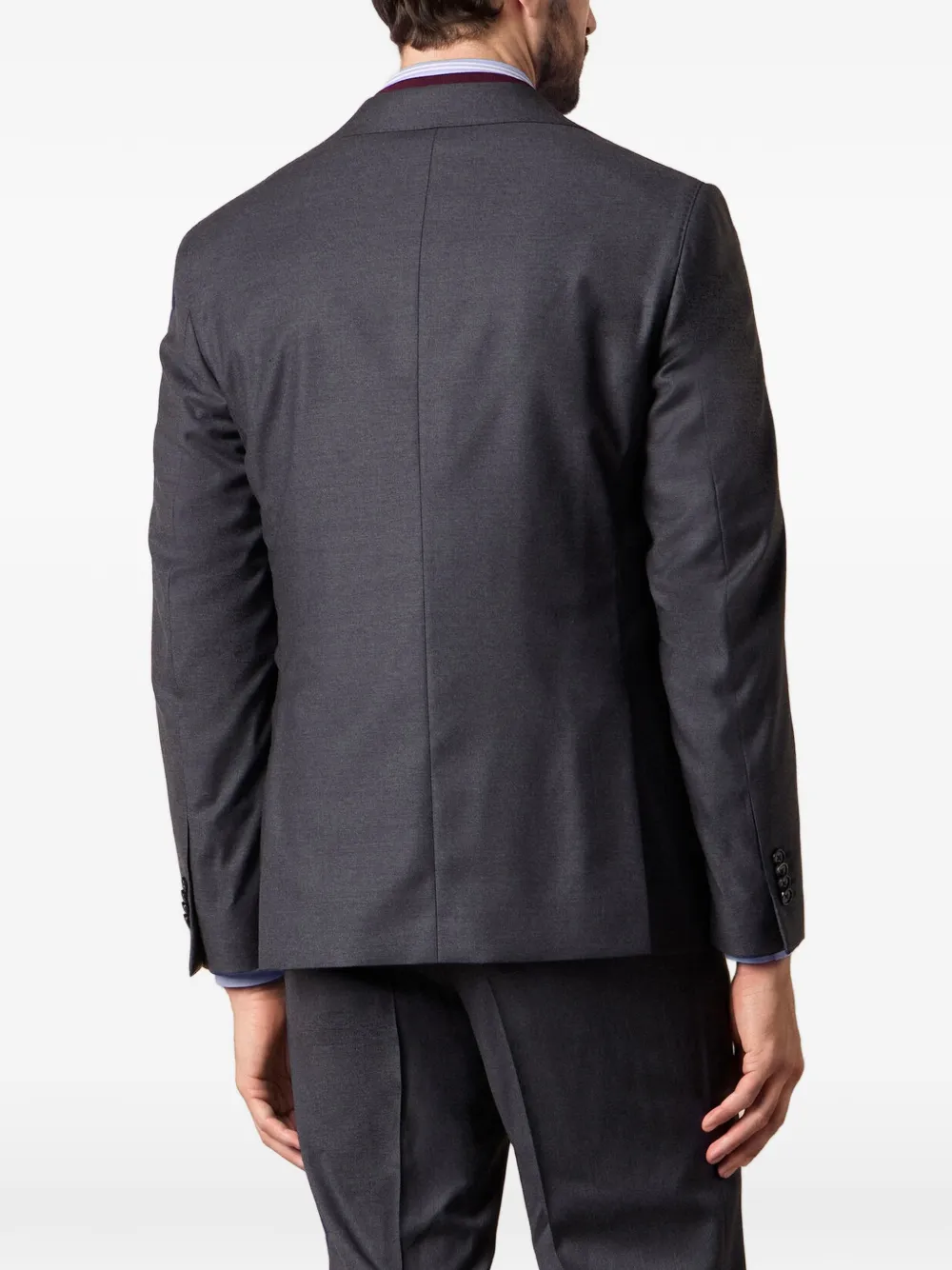 Brooks Brothers single-breasted wool blazer Grijs