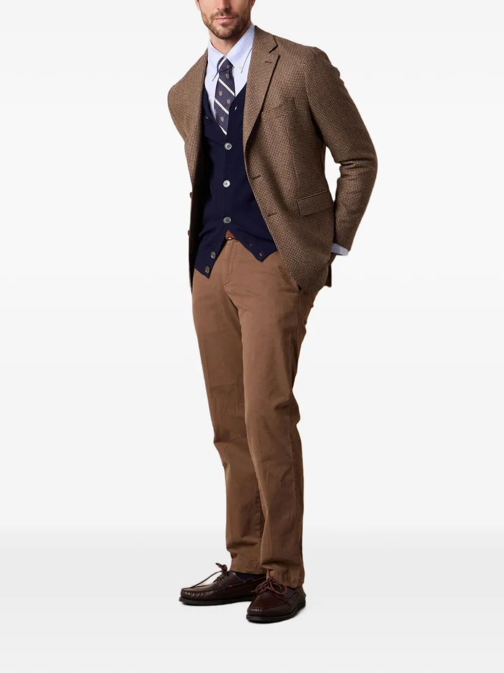 Brooks Brothers Vest met V-hals Blauw
