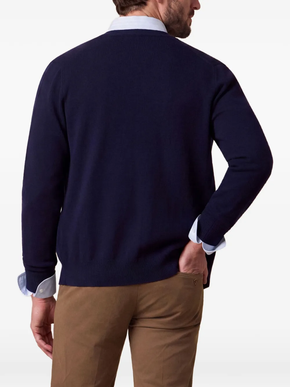 Brooks Brothers Vest met V-hals Blauw