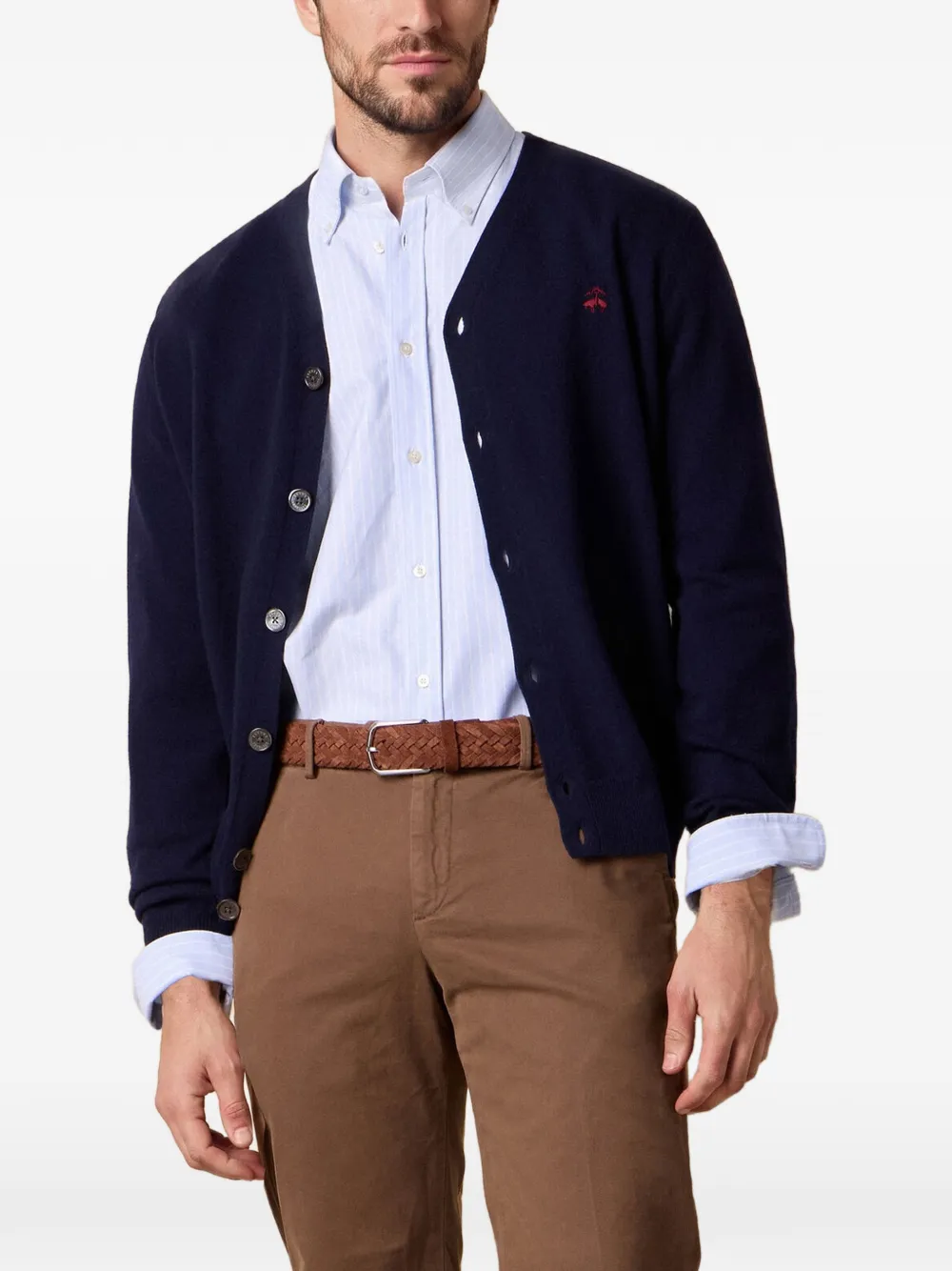 Brooks Brothers Vest met V-hals Blauw