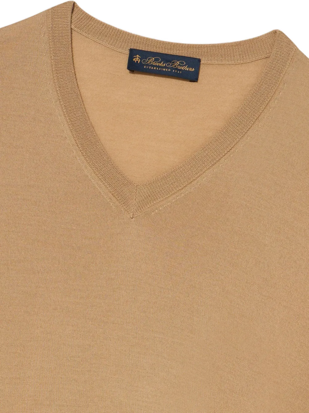 Brooks Brothers Trui met V-hals Beige