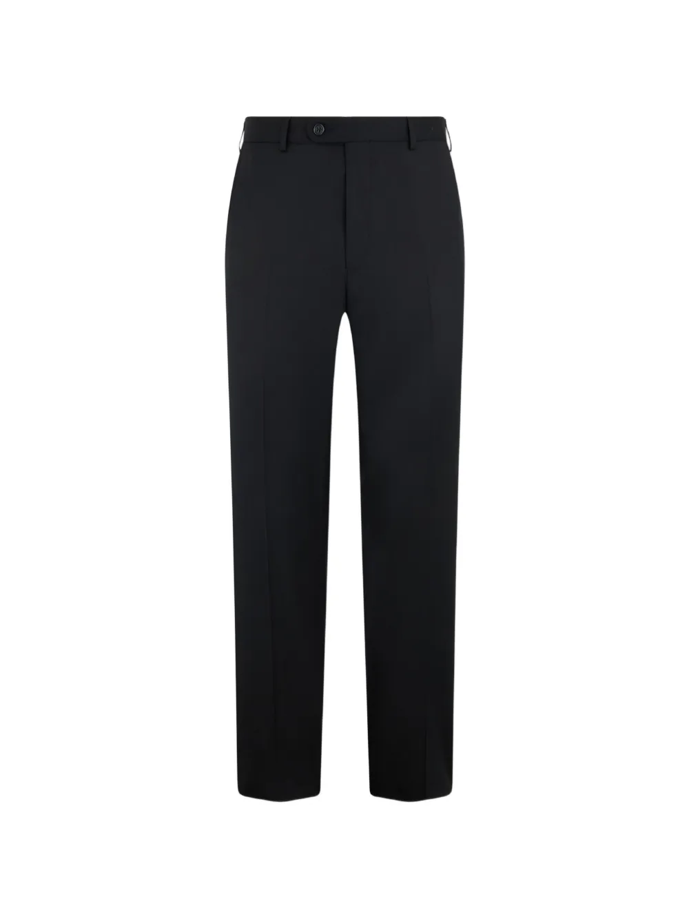 Brooks Brothers pantalon en laine vierge à devant plat - Noir