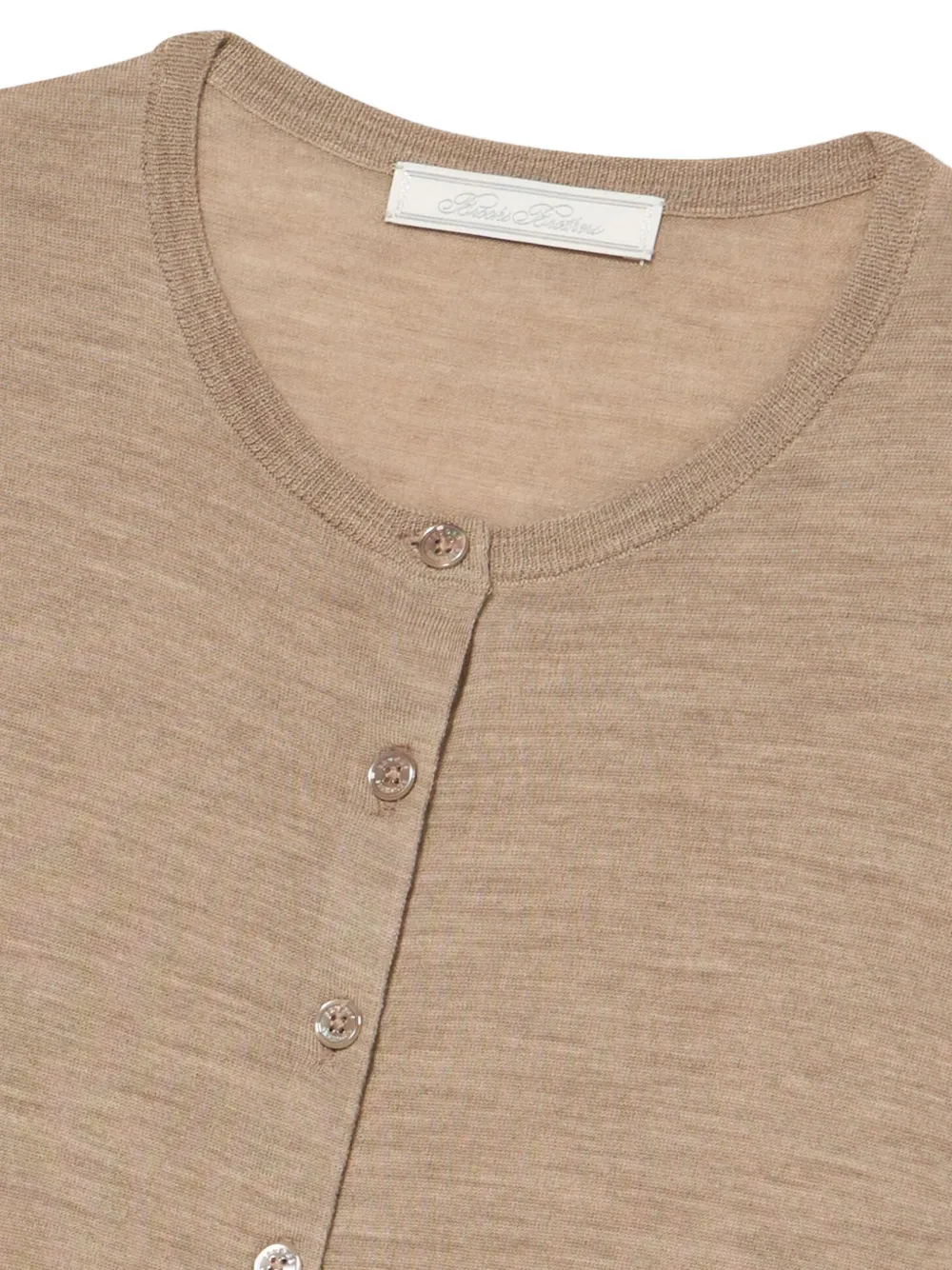 Brooks Brothers Vest met ronde hals Beige