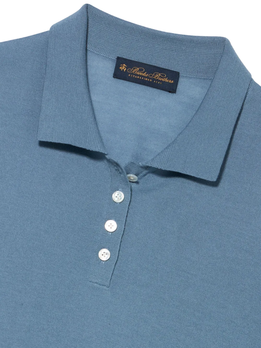 Brooks Brothers relaxed-fit wool polo top Blauw