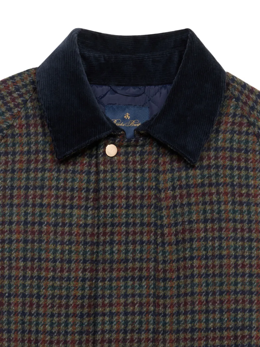 Brooks Brothers Jas met pied-de-poule print Blauw