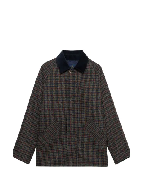 Brooks Brothers houndstooth-pattern coat