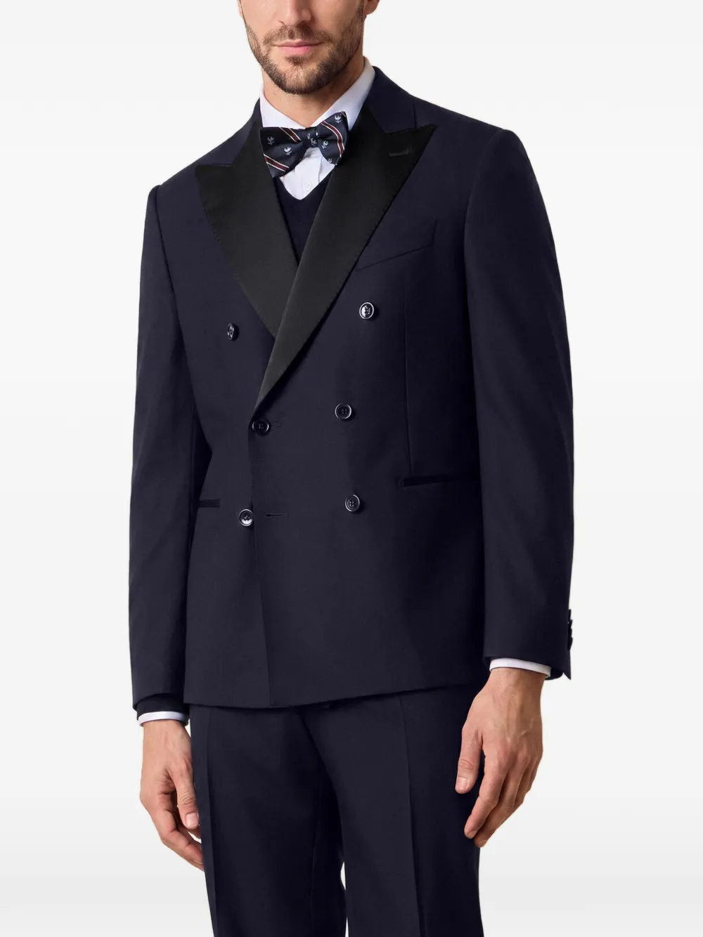 Brooks Brothers Trui van merinowol met V-hals Blauw