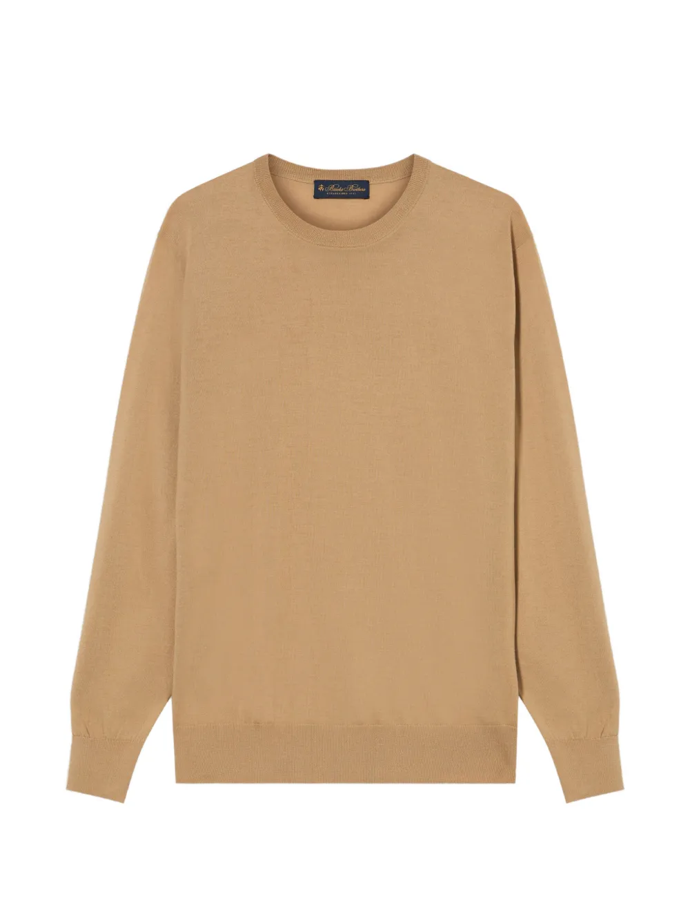 Brooks Brothers ribbed-trim crewneck sweater - Marrone