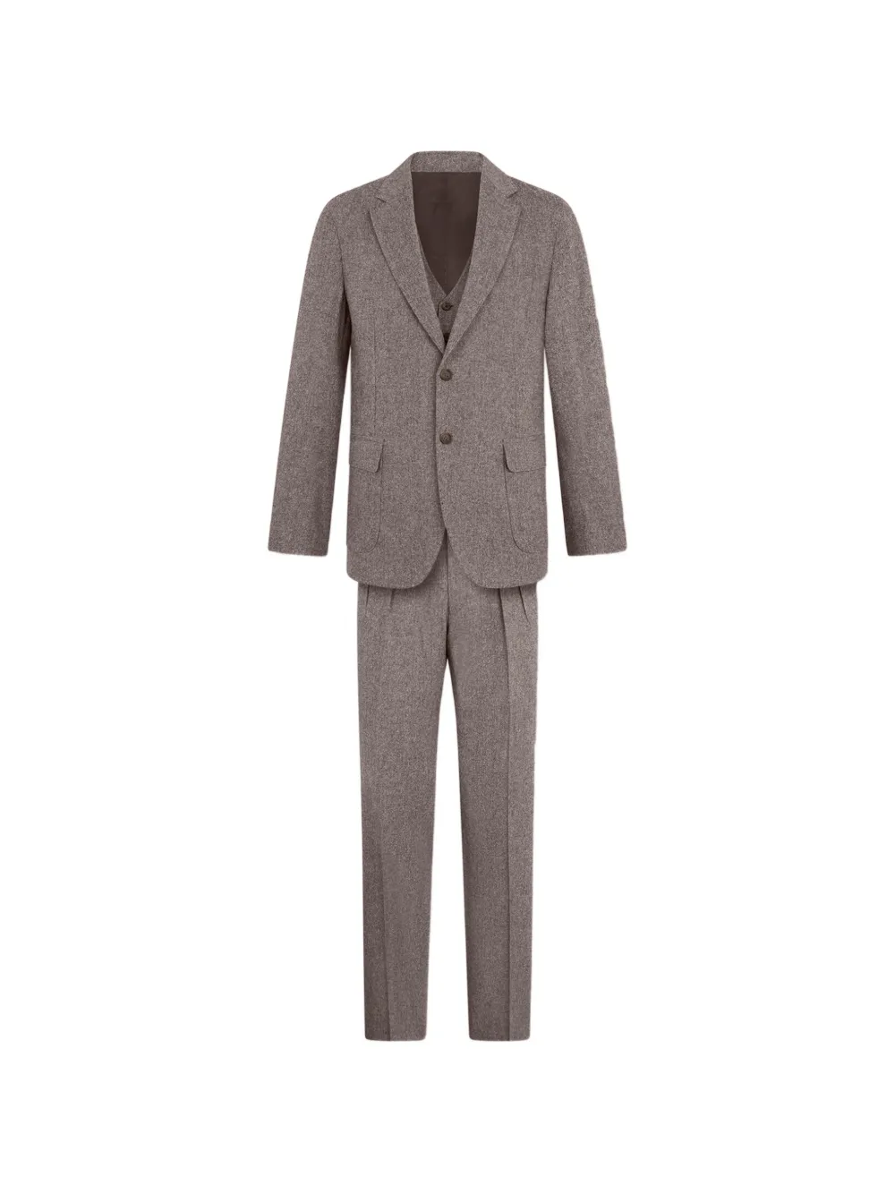 Brooks Brothers costume trois-pièces à veste à simple boutonnage - Marron Brooks Brothers costume trois-pièces à veste à simple boutonnage - Marron