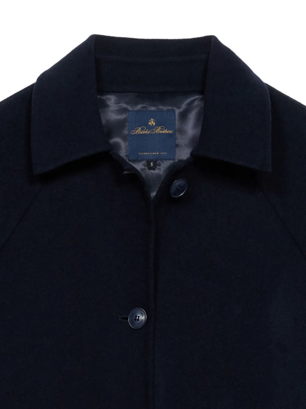 Brooks Brothers Jas met ceintuur Blauw