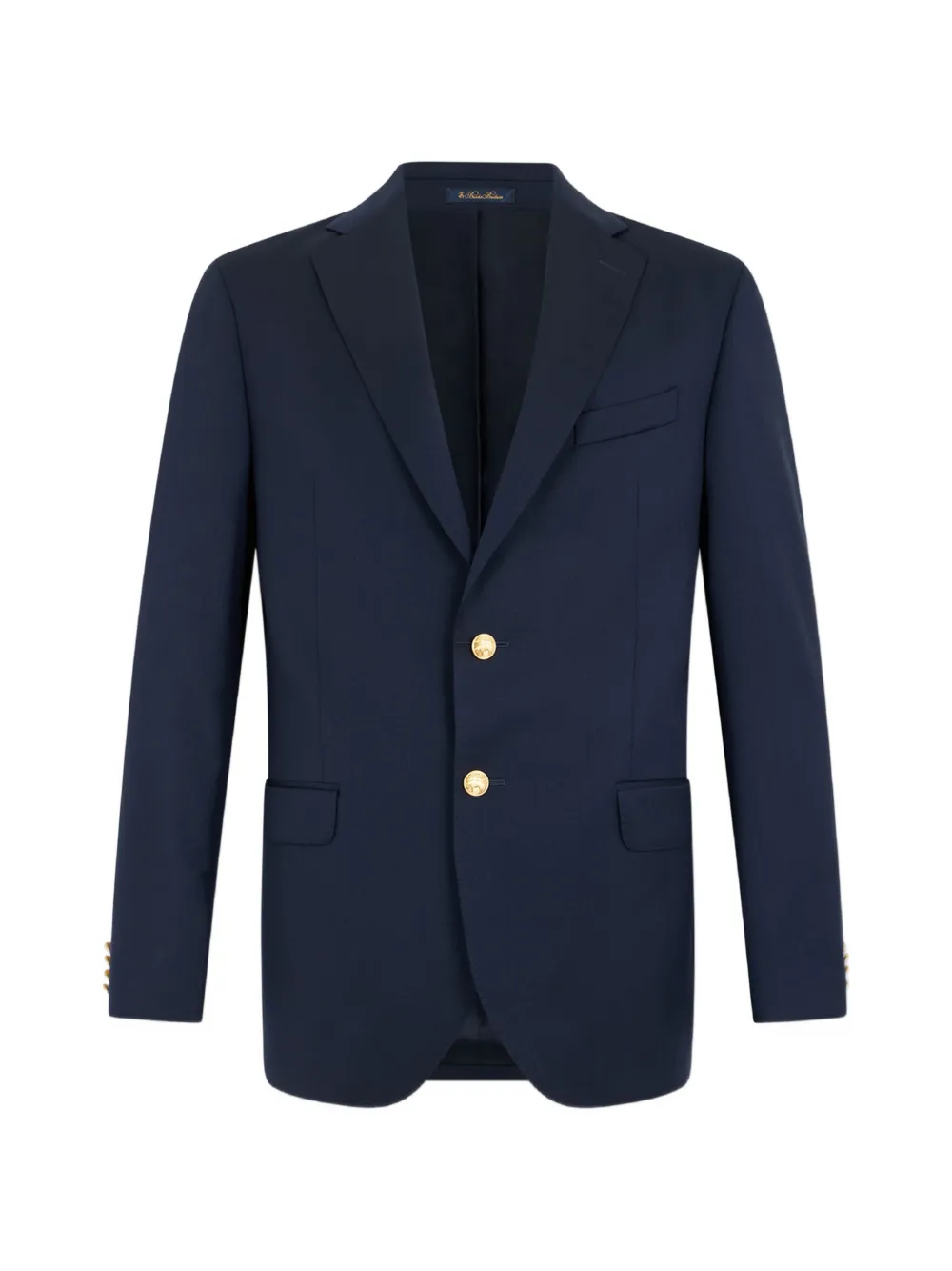 Brooks Brothers Einreihiges Sakko mit goldfarbenen Knöpfen - Blau