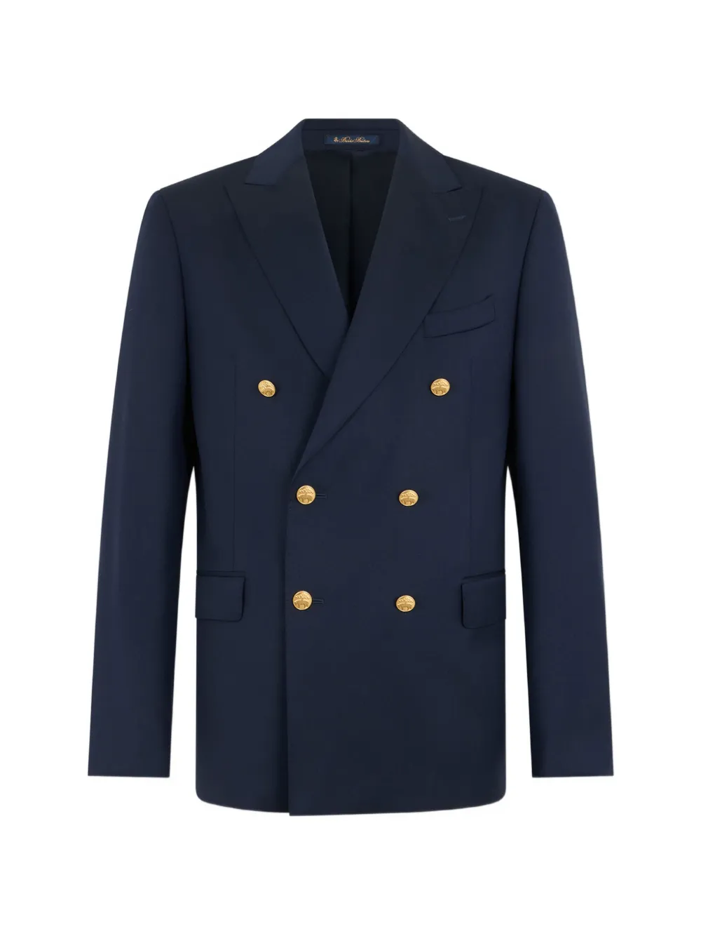 Brooks Brothers double-breasted virgin wool blazer - Blu