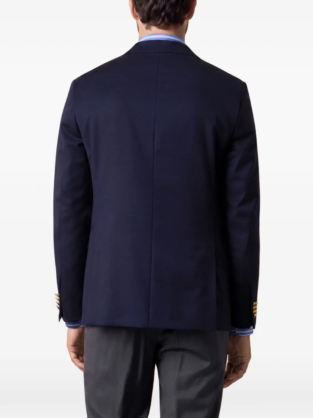Brooks Brothers Blazer met dubbele rij knopen Blauw