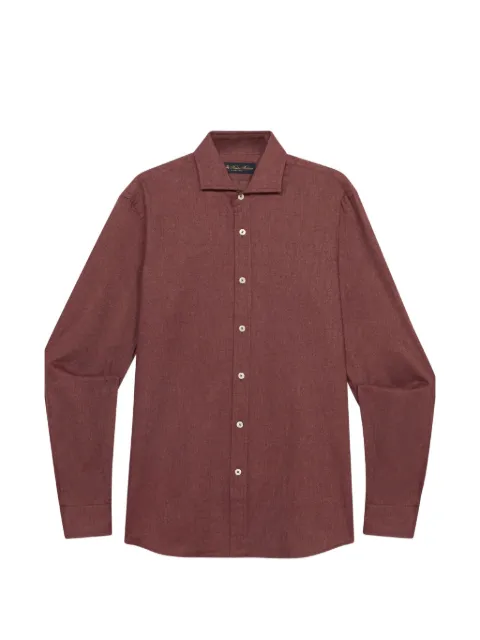 Brooks Brothers twill spread-collar shirt